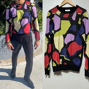 BP Nordstrom color block sweater size:S